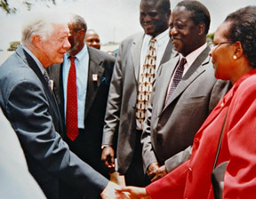 Former President Carter and Odinga