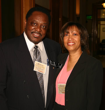 CBCC Chairman Odell Barry and Angela Williams, Chamber Connect Co-chair.